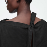COS Tie-Detail Linen Blouse