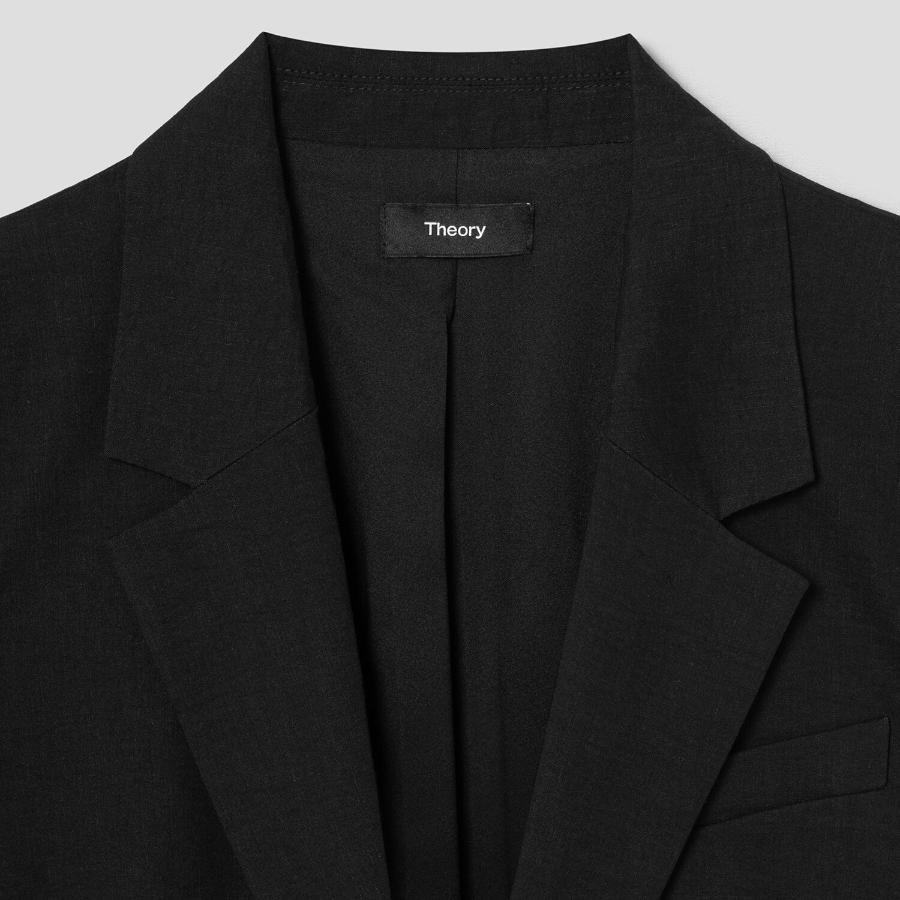 Theory Women Good Crunch Oversized Blazer - Black