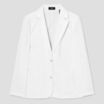Theory Women White Crunch Relaxed Patch Jacket - White