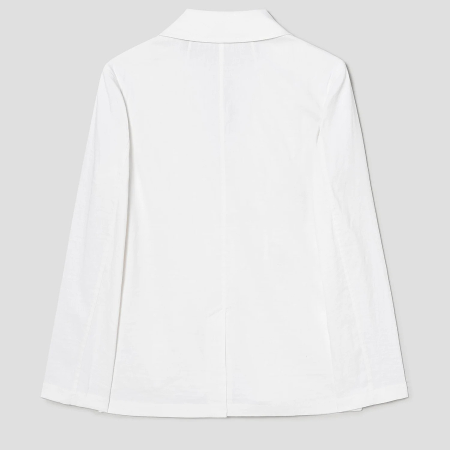 Theory Women White Crunch Relaxed Patch Jacket - White
