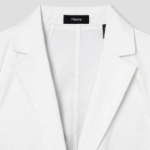 Theory Women White Crunch Relaxed Patch Jacket - White