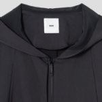 KUHO Hooded Zip-Up Blouse - Ash