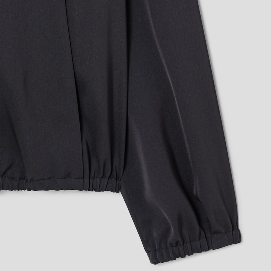 KUHO Hooded Zip-Up Blouse - Ash