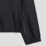 KUHO Hooded Zip-Up Blouse - Ash