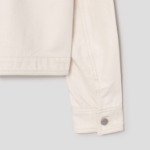 Theory Women Soft Denim Casual Jacket - Ecru