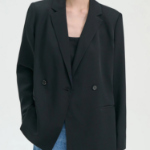 Theory Women Silk Georgette Relaxed Double Jacket - Black