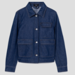 Theory Women Relaxed Denim Casual Jacket - Indigo