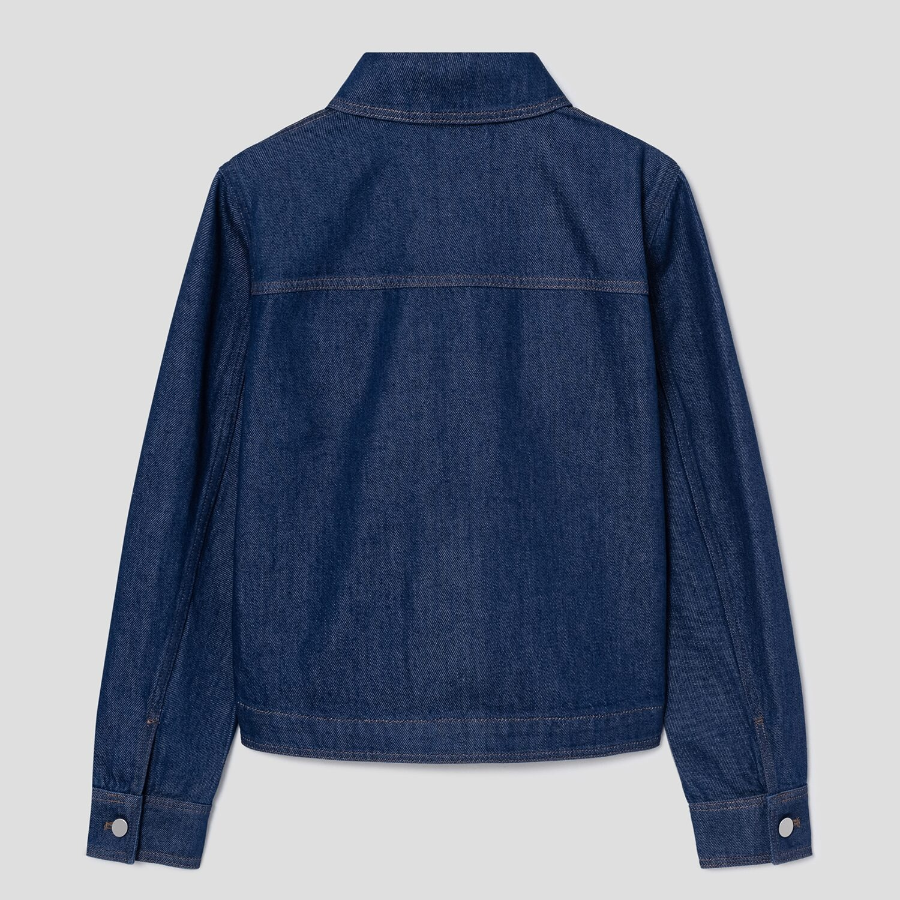 Theory Women Relaxed Denim Casual Jacket - Indigo