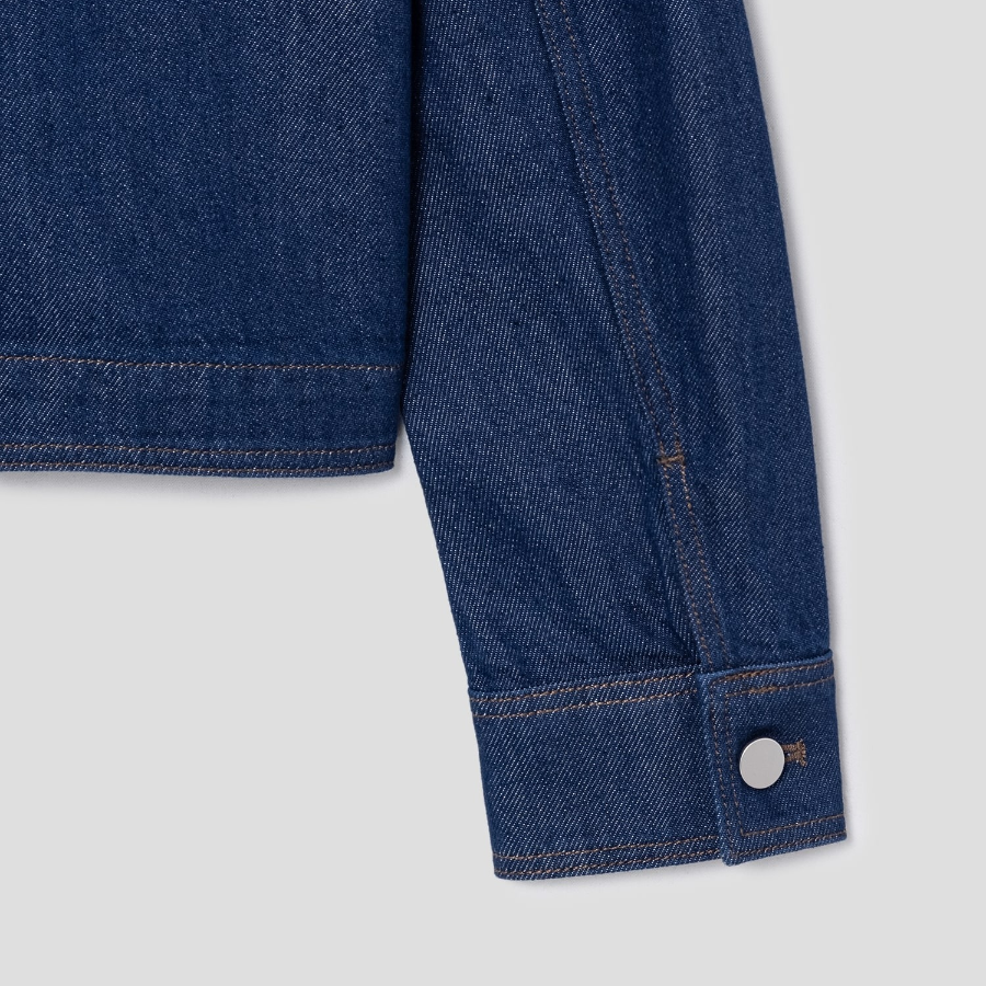 Theory Women Relaxed Denim Casual Jacket - Indigo