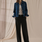 Theory Women Relaxed Denim Casual Jacket - Indigo