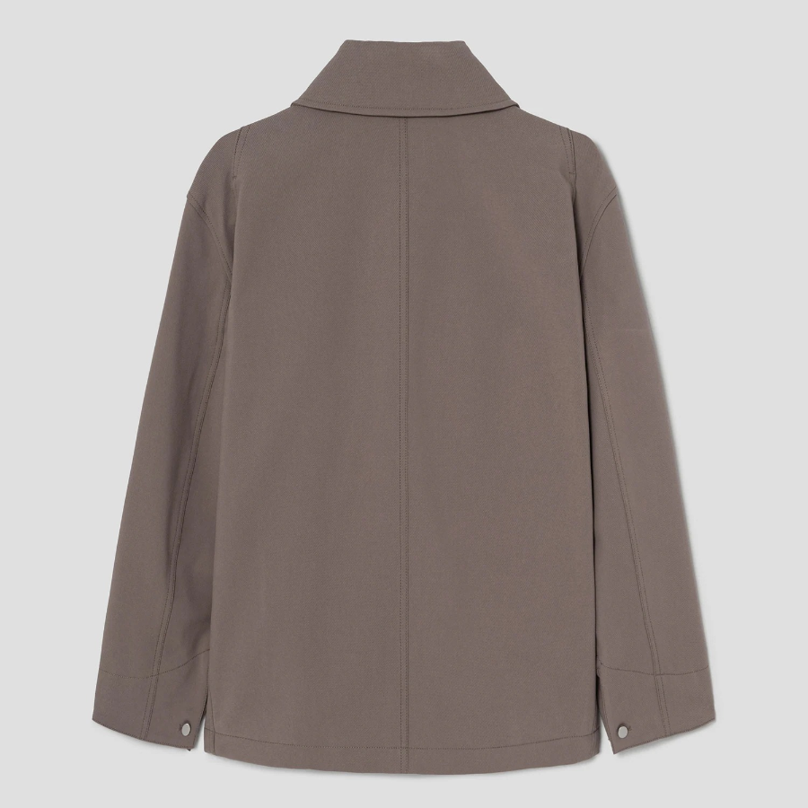 Theory Women Neoteric Twill Oversized Utility Jacket - Walnut
