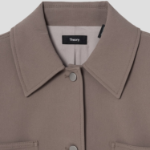 Theory Women Neoteric Twill Oversized Utility Jacket - Walnut