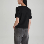 JAJU Straight Crop Denim Pants (Gray) — укороченные джинсы прямого кроя в универсальном сером оттенке