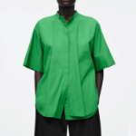 COS Oversized Curved Hem Cotton Shirt