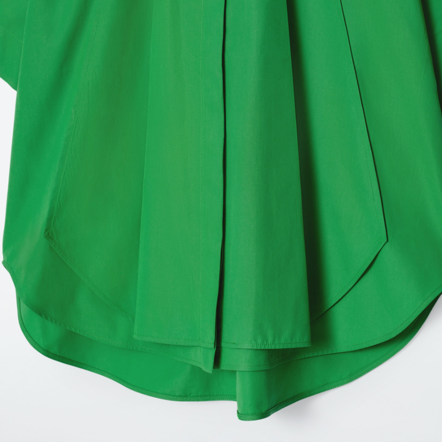 COS Oversized Curved Hem Cotton Shirt