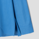 KUHO Rayon Round Neck Blouse - Blue