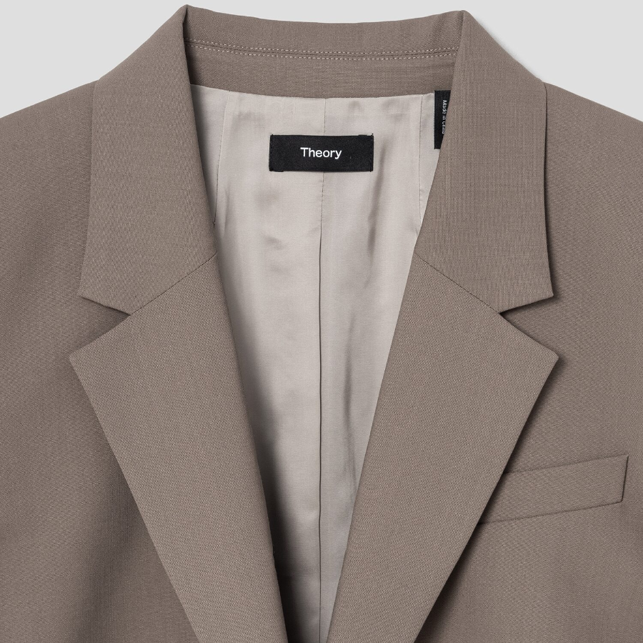 Theory Women Traceable Wool Oversized Blazer - Walnut