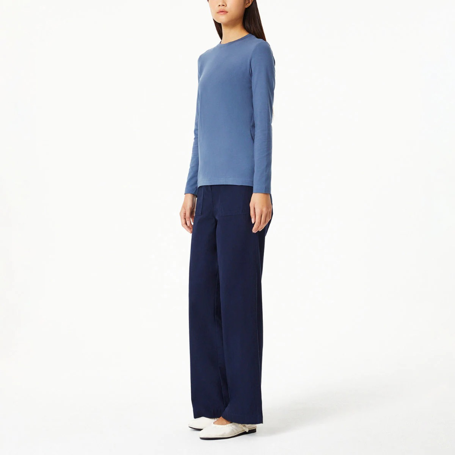 JAJU Pocket Pants (Navy) — лёгкие повседневные брюки с карманами в универсальном тёмно-синем цвете