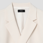 Theory Women Admiral Crepe Relaxed Double Jacket - Rice