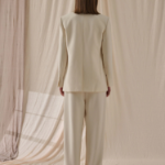 Theory Women Admiral Crepe Relaxed Double Jacket - Rice