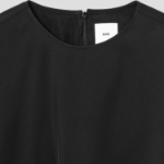 KUHO Rayon Round Neck Blouse - Black