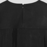 KUHO Rayon Round Neck Blouse - Black