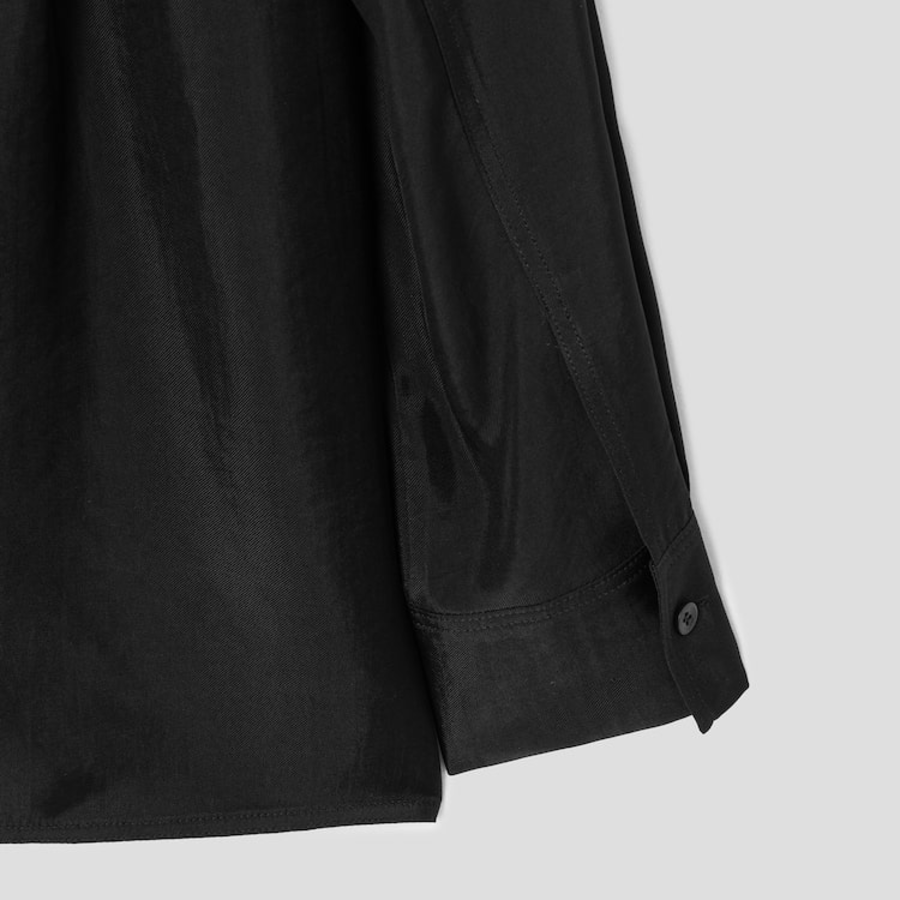 KUHO Rayon Round Neck Blouse - Black