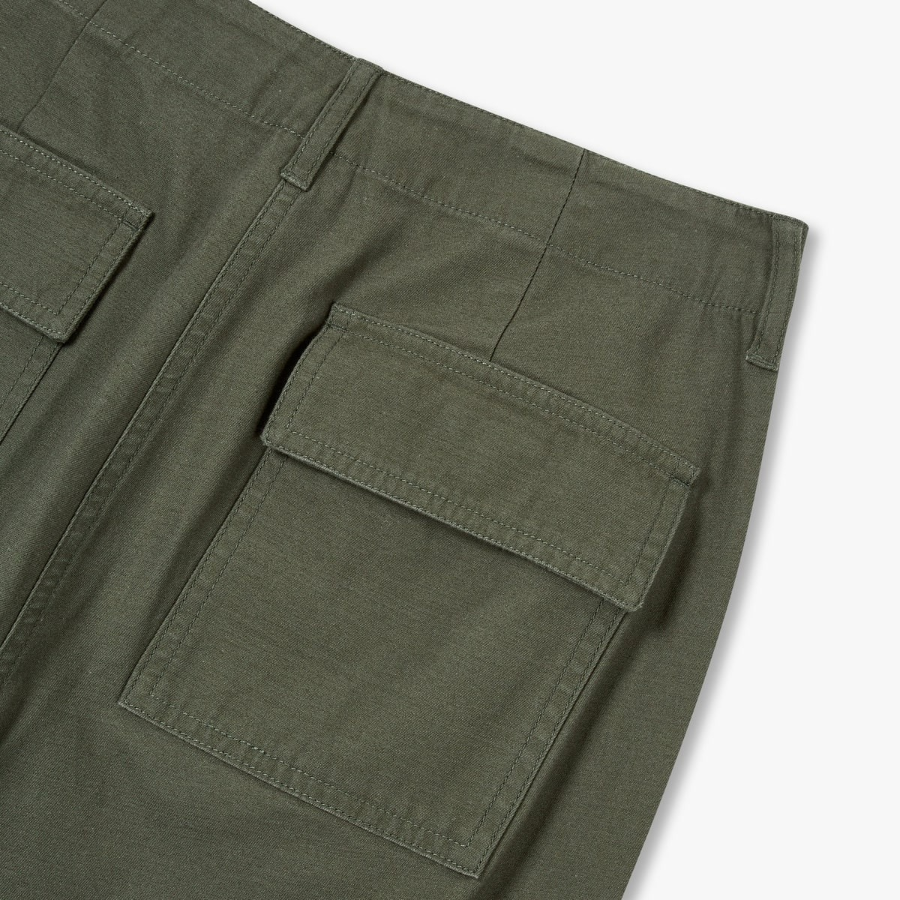 JAJU Pocket Pants (Khaki) — лёгкие и удобные брюки с карманами в практичном хаки оттенке