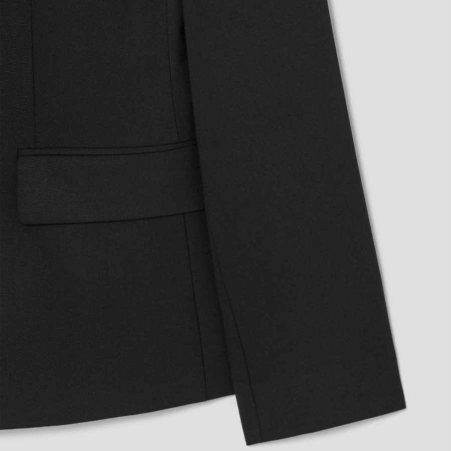 Theory Women Traceable Wool 2 Button Blazer - Black