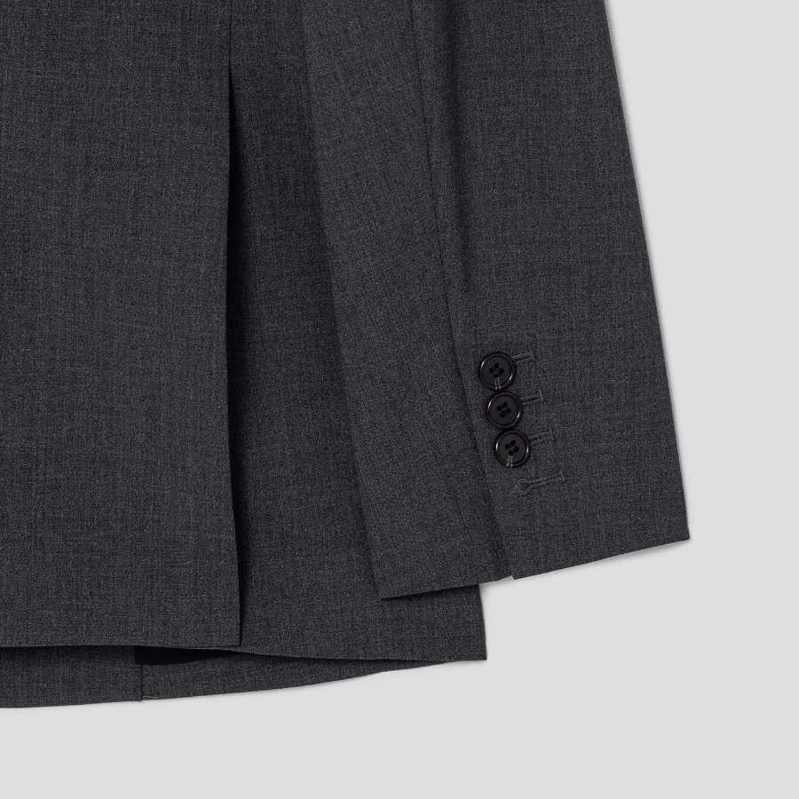 Theory Women Traceable Wool Oversized Blazer - Ash