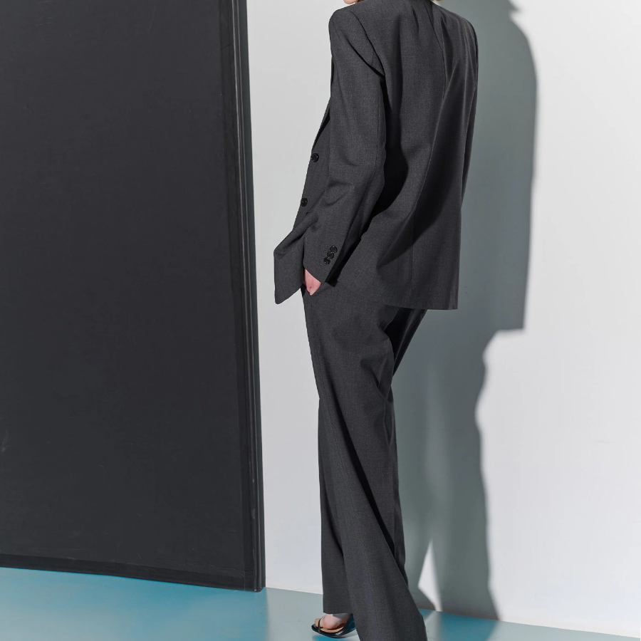 Theory Women Traceable Wool Oversized Blazer - Ash