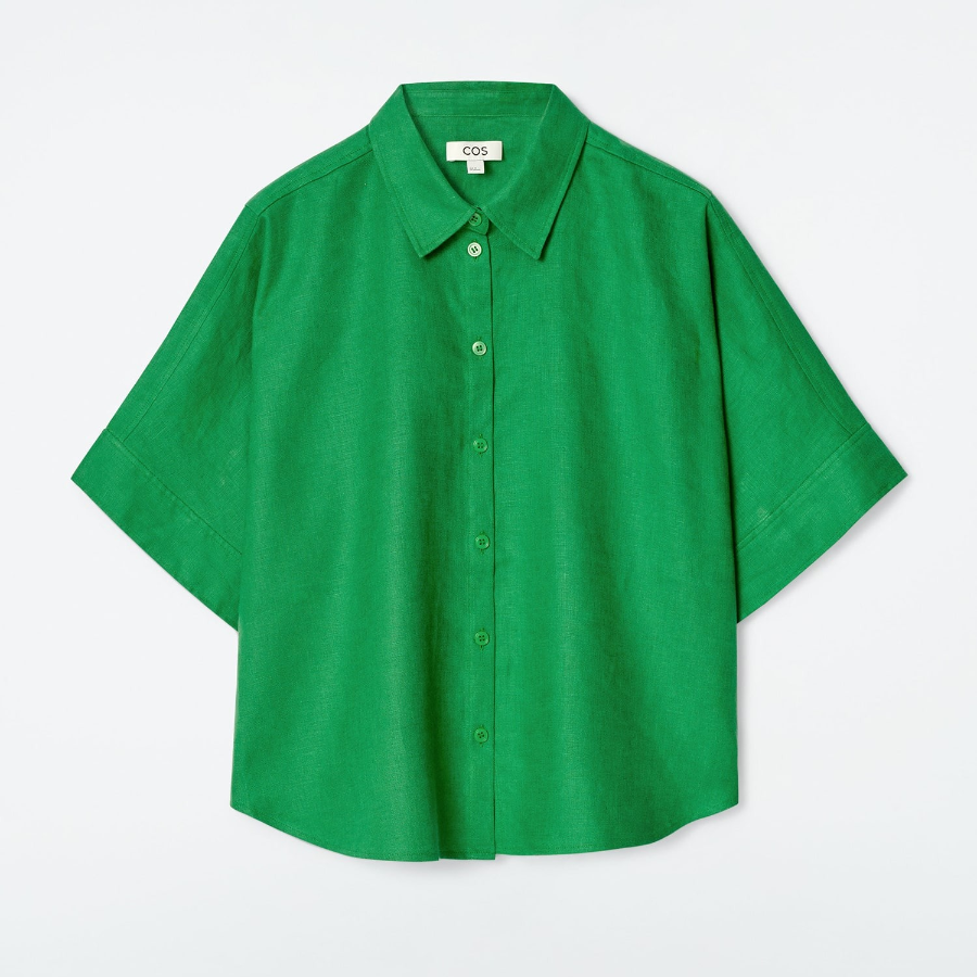 COS – Boxy Short Sleeve Linen Shirt