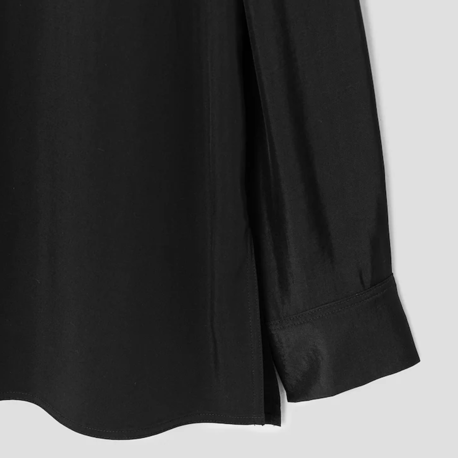 KUHO Collar Neck Blouse - Black