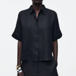 COS – Boxy Short Sleeve Linen Shirt