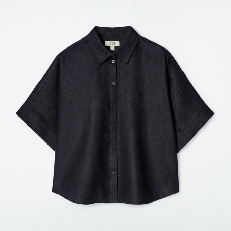COS – Boxy Short Sleeve Linen Shirt