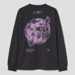 GANNI Future Heavy Jersey Long Sleeve T-Shirt - Ash