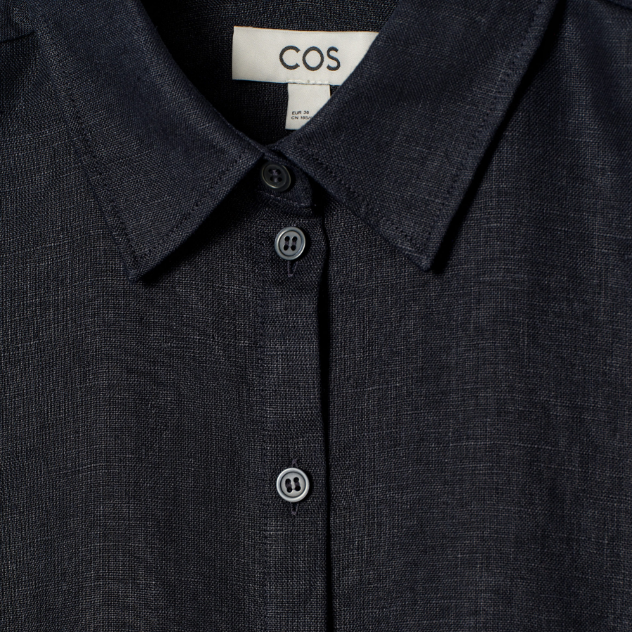 COS – Boxy Short Sleeve Linen Shirt