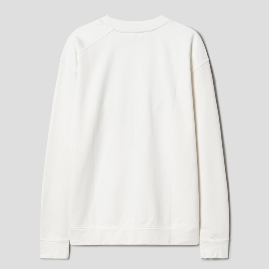 GANNI [EXCLUSIVE] Isoli Kittens Drop Shoulder Sweatshirt - White