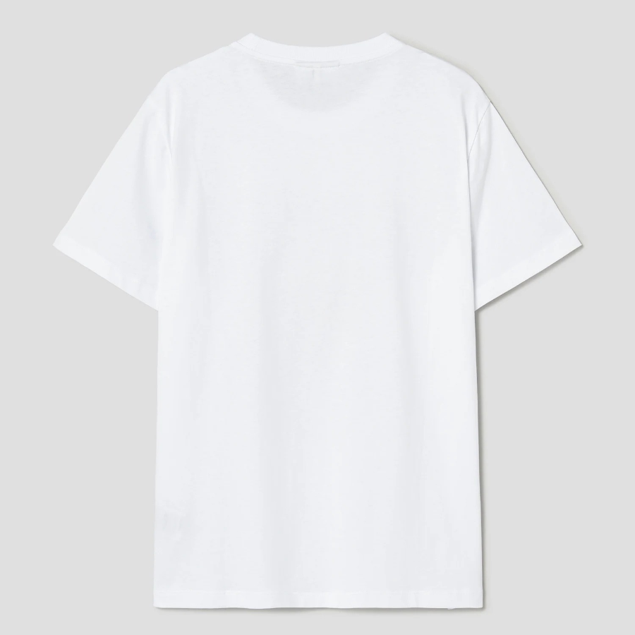GANNI Basic Jersey Rose Relaxed T-shirt - Bright White