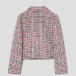 Theory Women Multicolor Tweed Patch Crop Jacket — Pink Multi
