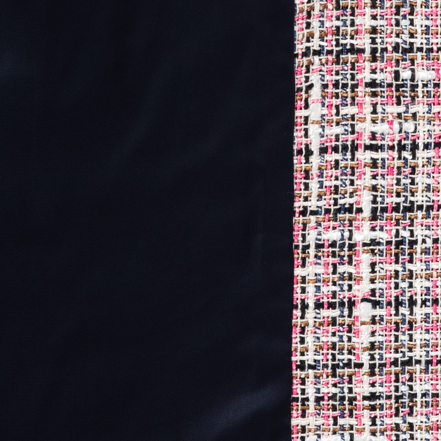 Theory Women Multicolor Tweed Patch Crop Jacket — Pink Multi