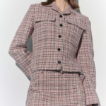 Theory Women Multicolor Tweed Patch Crop Jacket — Pink Multi