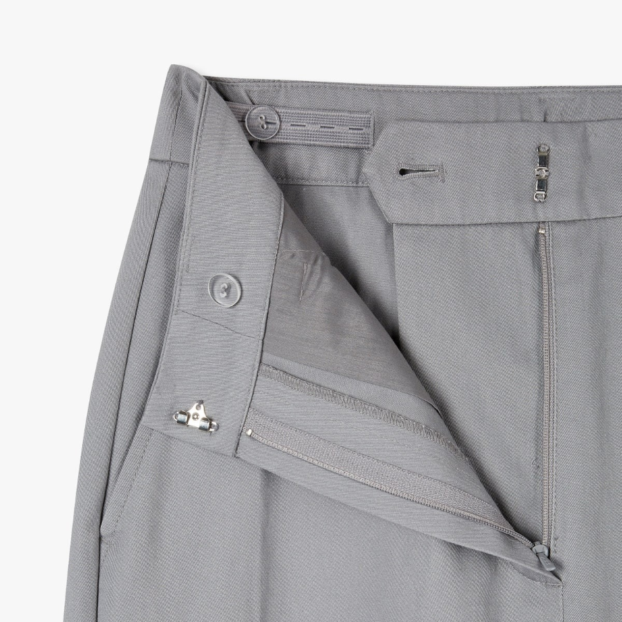 JAJU Cotton Basic Pants (Gray) — универсальные хлопковые брюки в базовом сером оттенке для комфортных повседневных образов