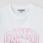 GANNI Basic Jersey Coctail Relaxed T-Shirt - Bright White