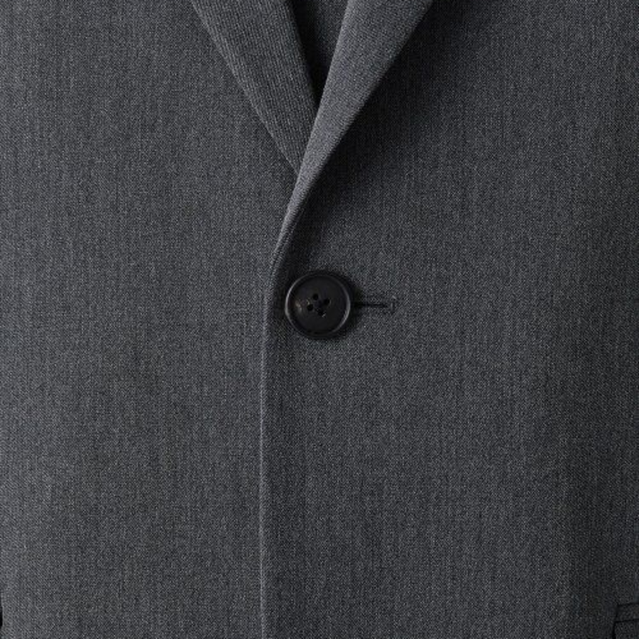 Oversized Layered Blazer — Medium Gray