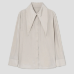 KUHO Collar Neck Blouse - Beige