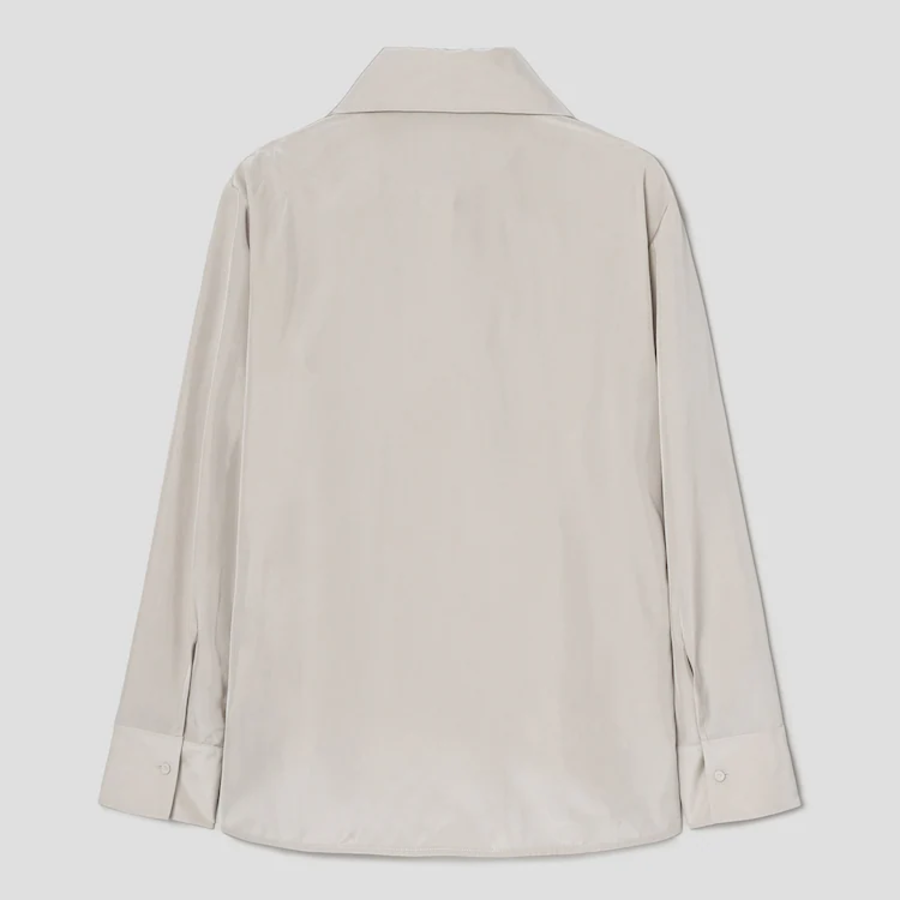 KUHO Collar Neck Blouse - Beige