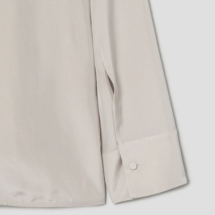 KUHO Collar Neck Blouse - Beige