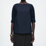 COS – Voluminous Boatneck Cotton Blouse
