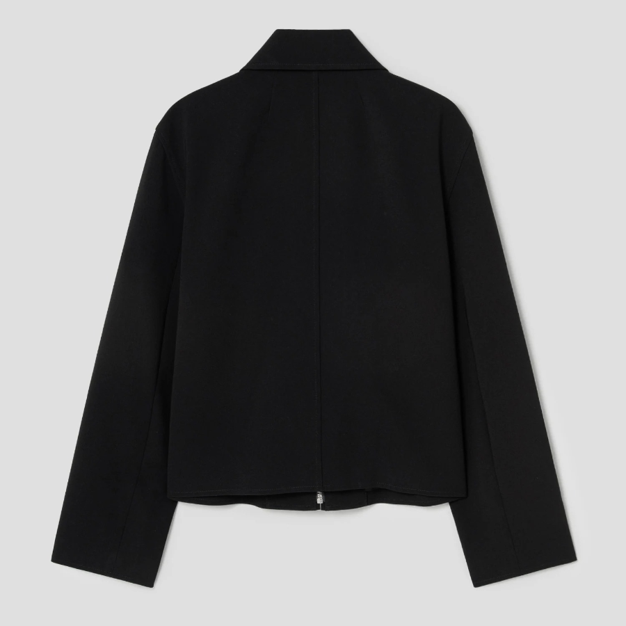 Theory Women Admiral Crepe Relax Zip Jacket - Black